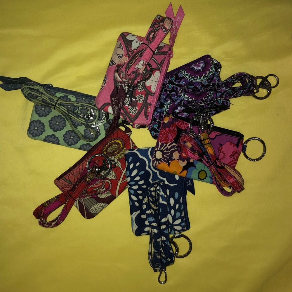 Vera Bradley Zip ID Case and Lanyard
